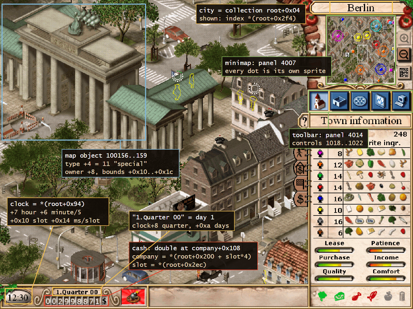 Berlin with memory annotations